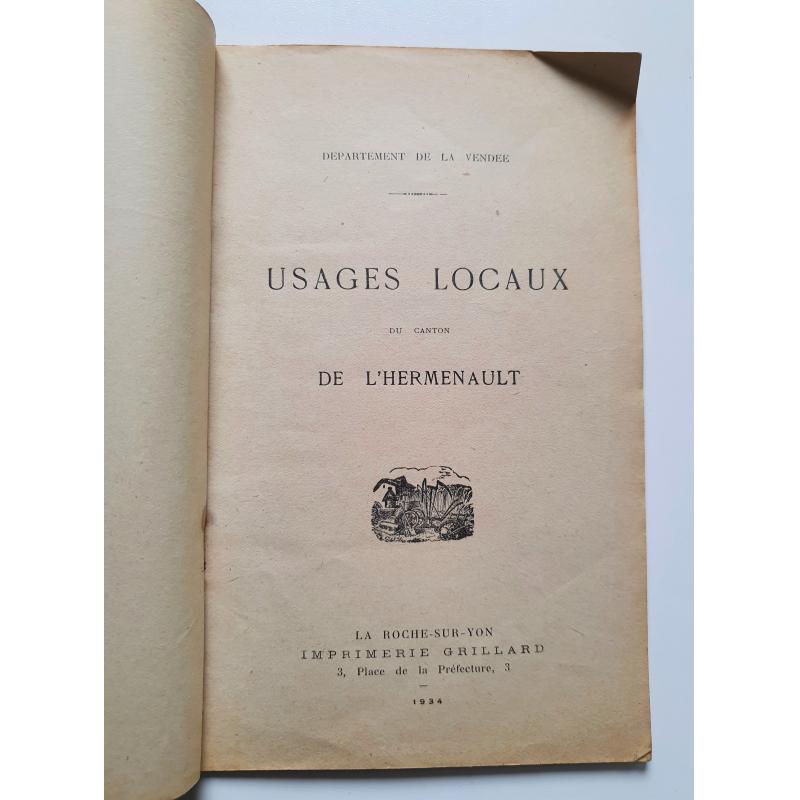 Usages locaux du canton de l'Hermenault