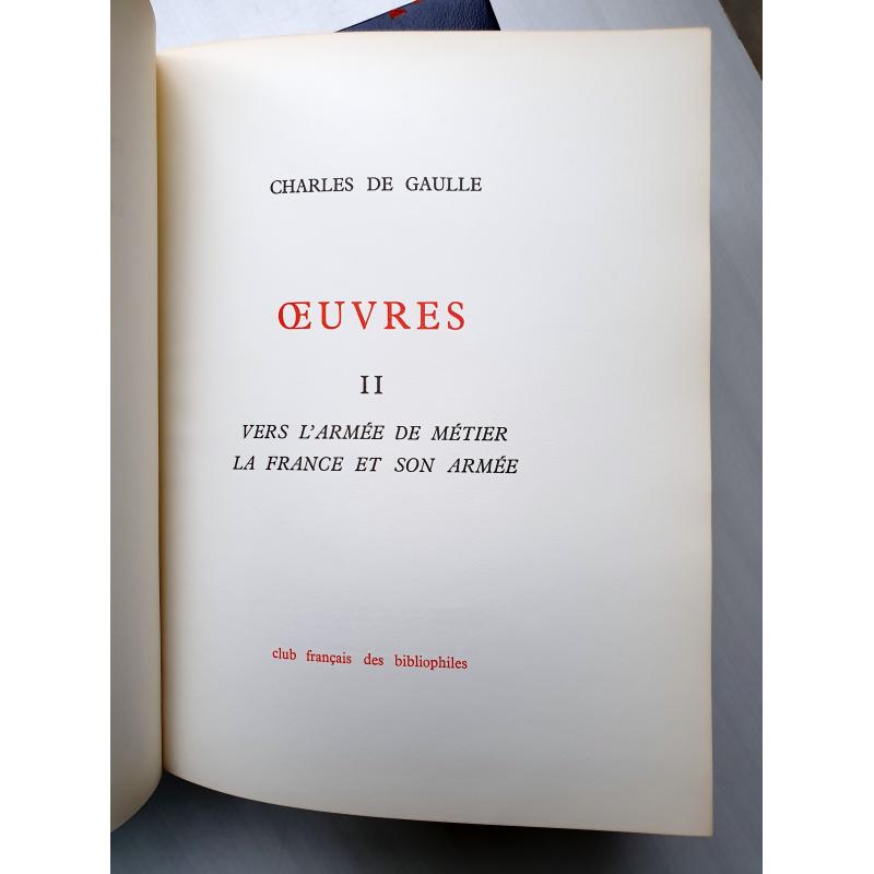 VENDU Oeuvres et mémoires de guerres de de Gaulle 5 tomes
