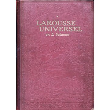 VENDUS Dictionnaire Larousse universel en 2 volumes