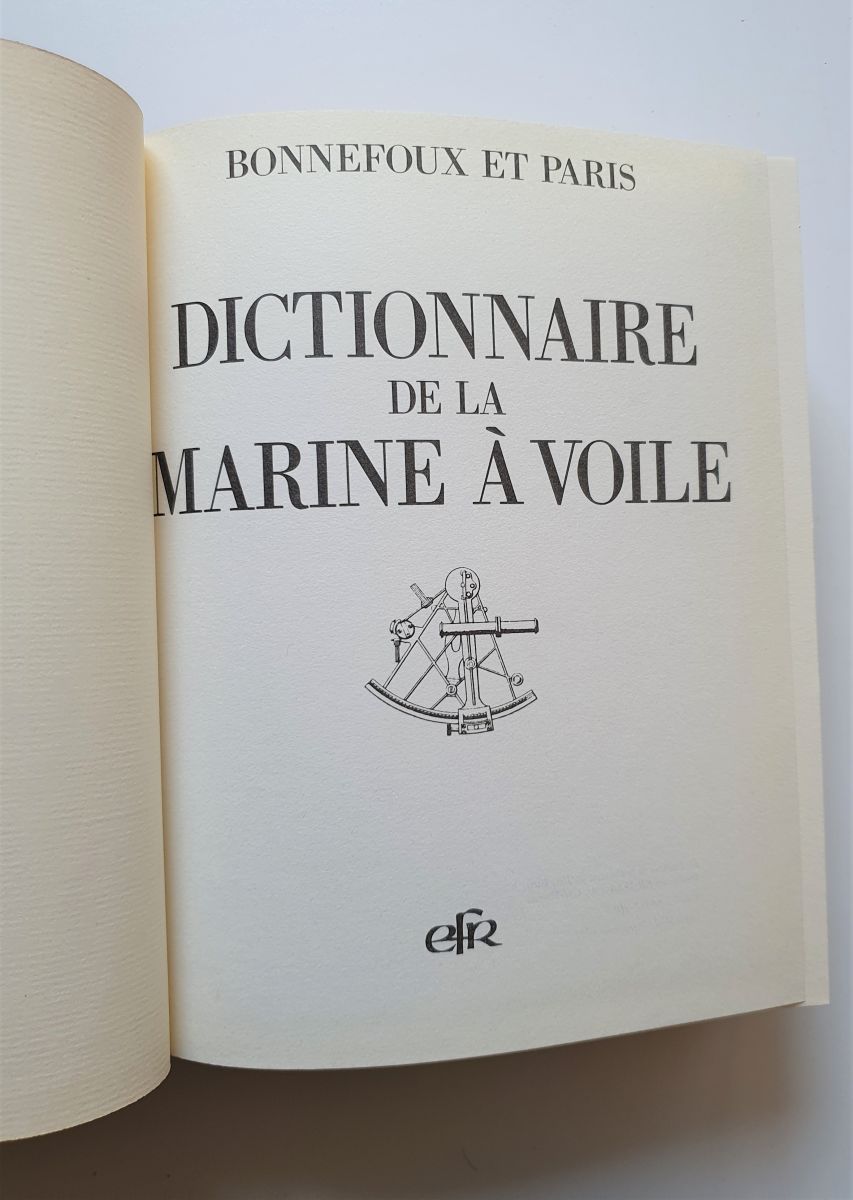 dictionnaire de la marine ? voile