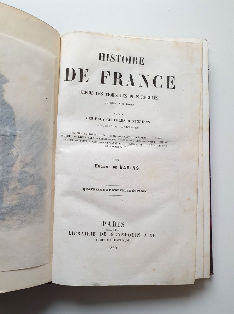 Histoire de France depuis les temps les plus recul?s barins