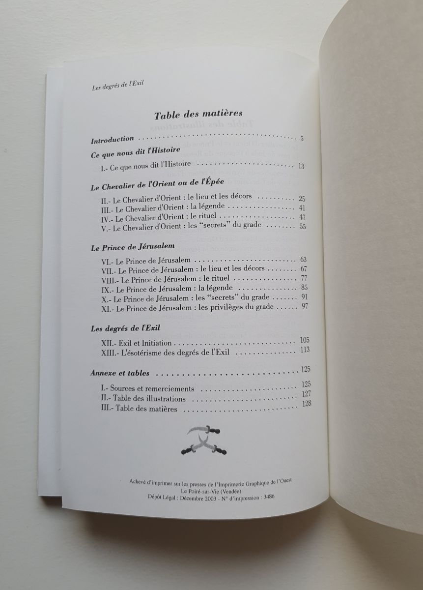 Les degr?s de l'exil